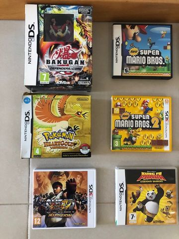 Jogos e Acessórios Nintendo DS/3DS (originais)