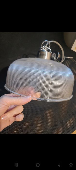 Lampa z grubego szkla