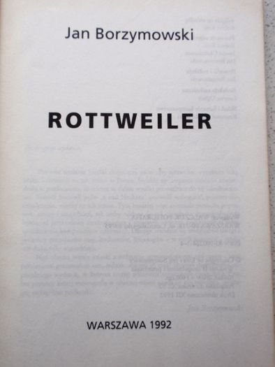 Rottweiler Jan Borzymowski