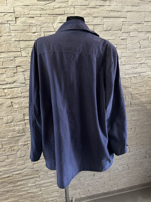 Granatowo-fioletowa kurtka jesienna wiosenna damska plus size rozmiar