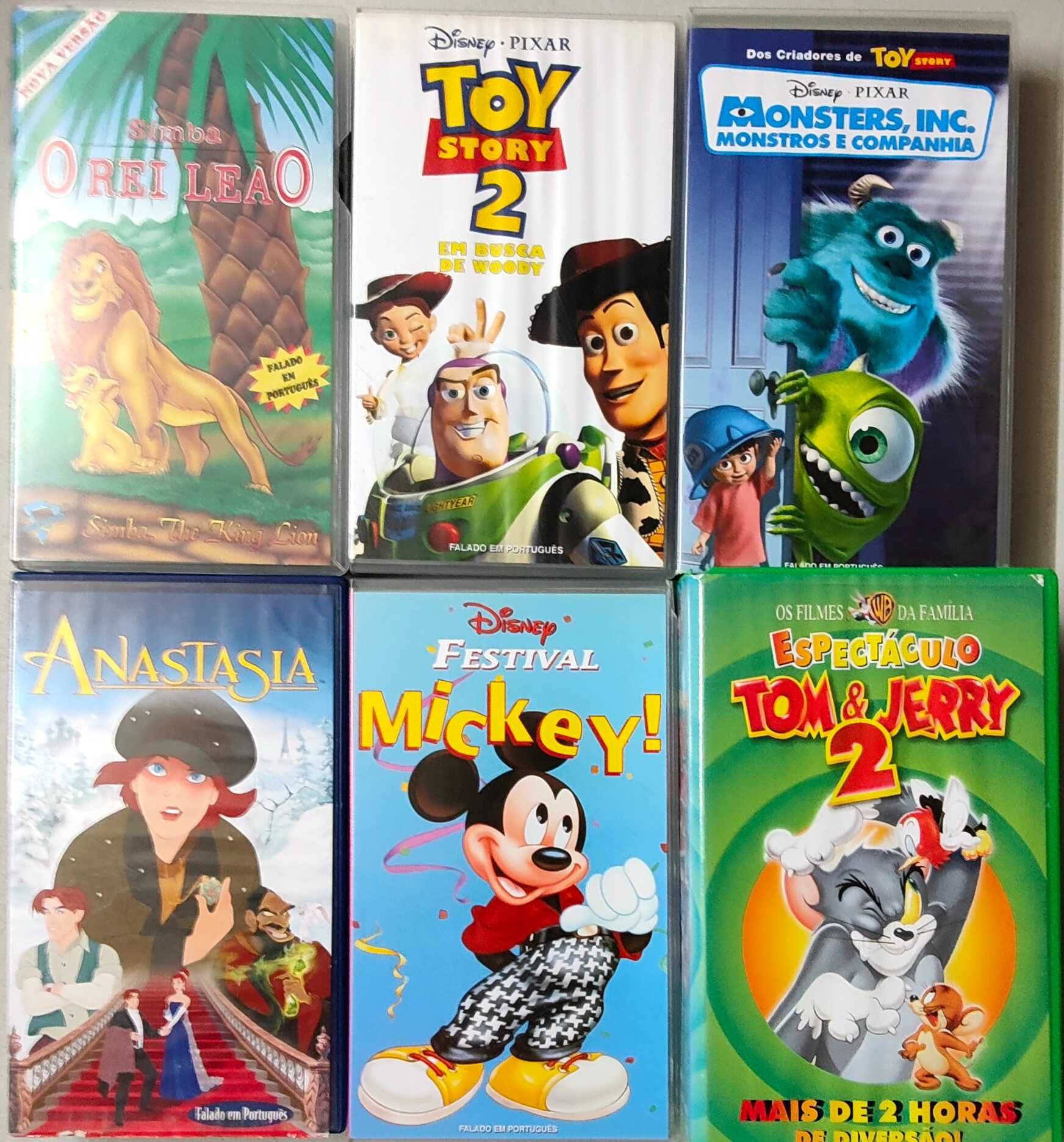 Lote Vhs Infantil 2 - Ver lista Abaixo - PROMOÇÂO 1 €