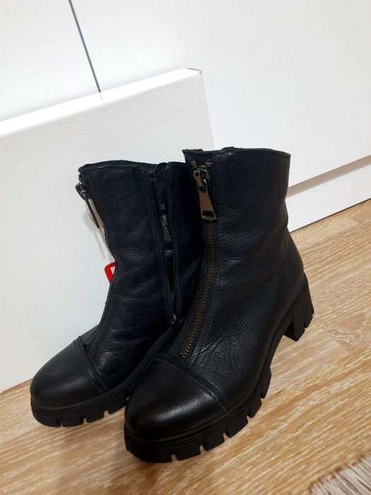 Чобітки ботінки шкіра утеплені