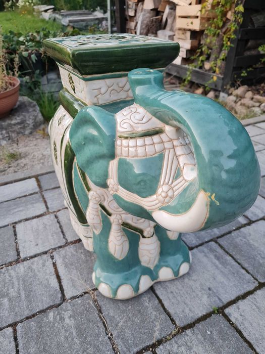 Słoń porcelanowy - duzy