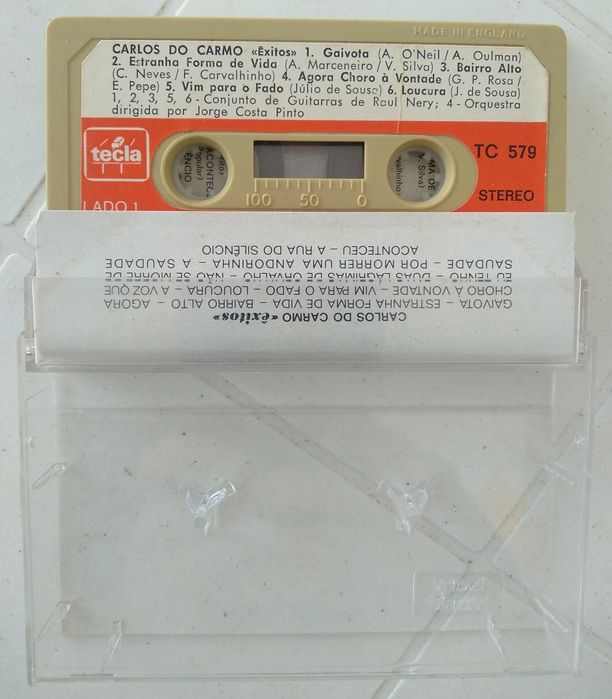Cassete audio Êxitos Carlos do Carmo