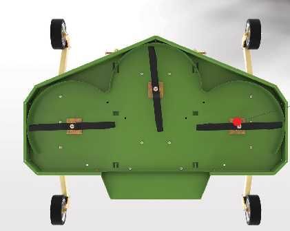 Trzy nożowa kosiarka pielęgnacyjna GRS120 na kołach stark 120cm