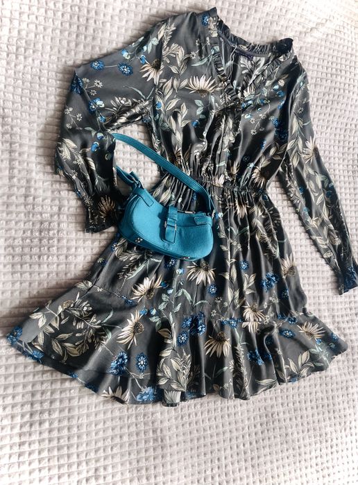 Nowa Elegancka sukienka w kwiaty Marks & Spencer