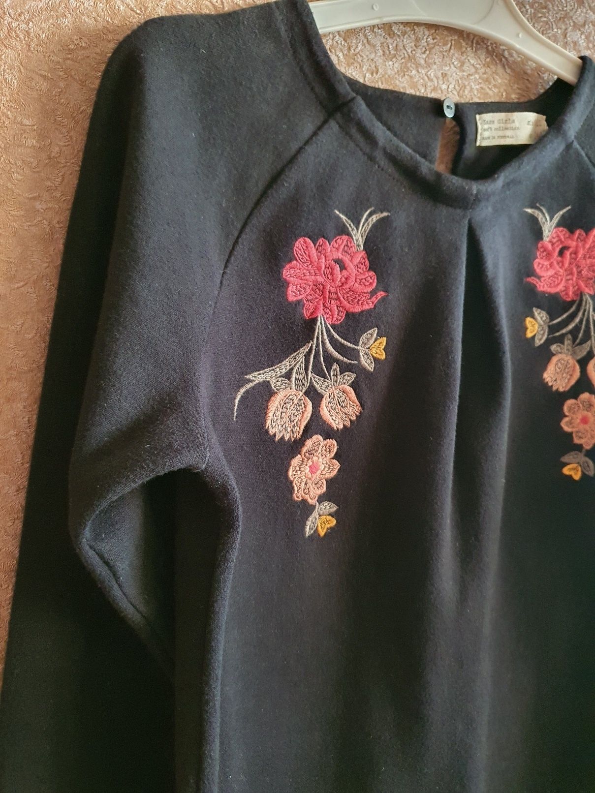 Бавовняна сукня ZARA  з вишивкою для дівчинки