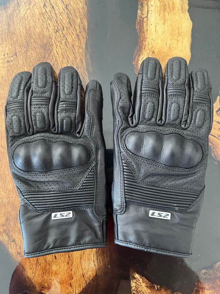 Luvas de mota em pele couro LS2 Duster