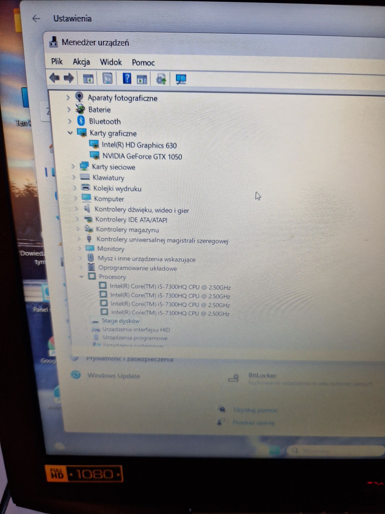 Laptop do gier gaming Acer VX 15 i5 GTX SSD WIN 11 bdb stan +