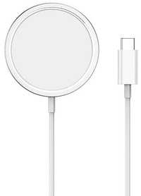 Беспроводная зарядка QI MagSafe Charger 15W для iPhone/AirPods Белый
