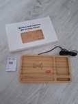 Bamboo Desk W// Wireless Charger