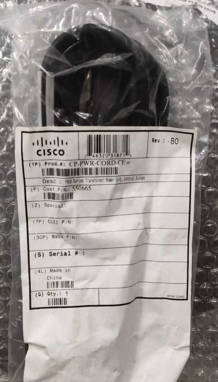 Telefones Cisco 7911, 7912, 7961 e transformadores 48v