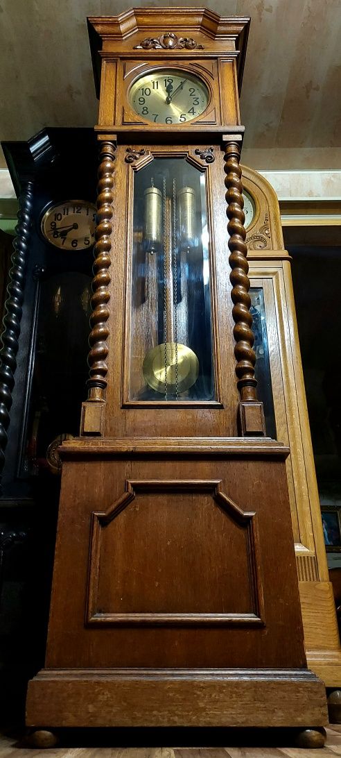 Zegar stojący PEERLESS wielki dębowy "chłop"w stylu gdańskim
