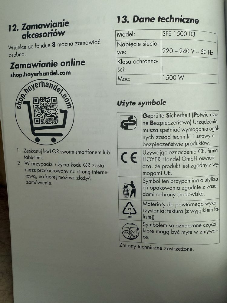 Fondue garnek Okazja