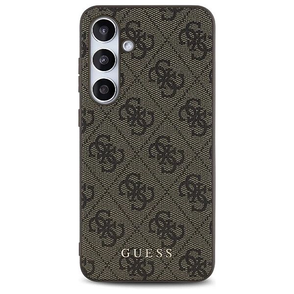 Guess GUHCS24FEG4GFBR S24 FE S721 brązowy/brown hardcase 4G Metal Gold