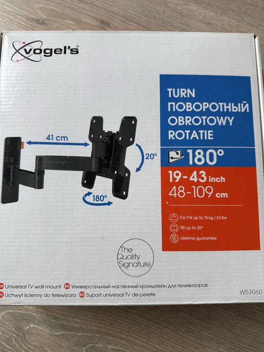 Кріплення  телевізора повор.  180 град. 48-109 см. Vogel’s. W53060