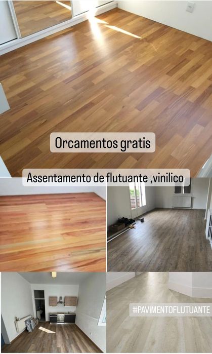 Instalação de qualquer  pavimento em madeira e pintura de apartamentos