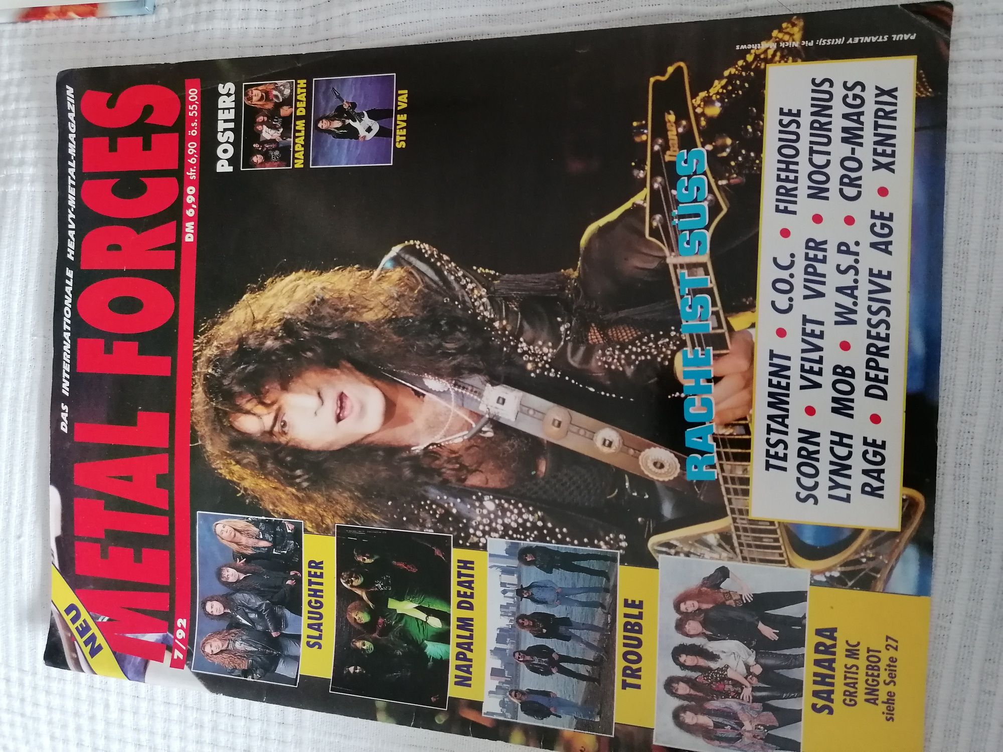 Revista Metal Forces 1992 Hard Rock