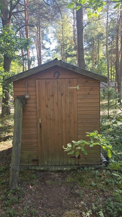 Domek letniskowy w lesie