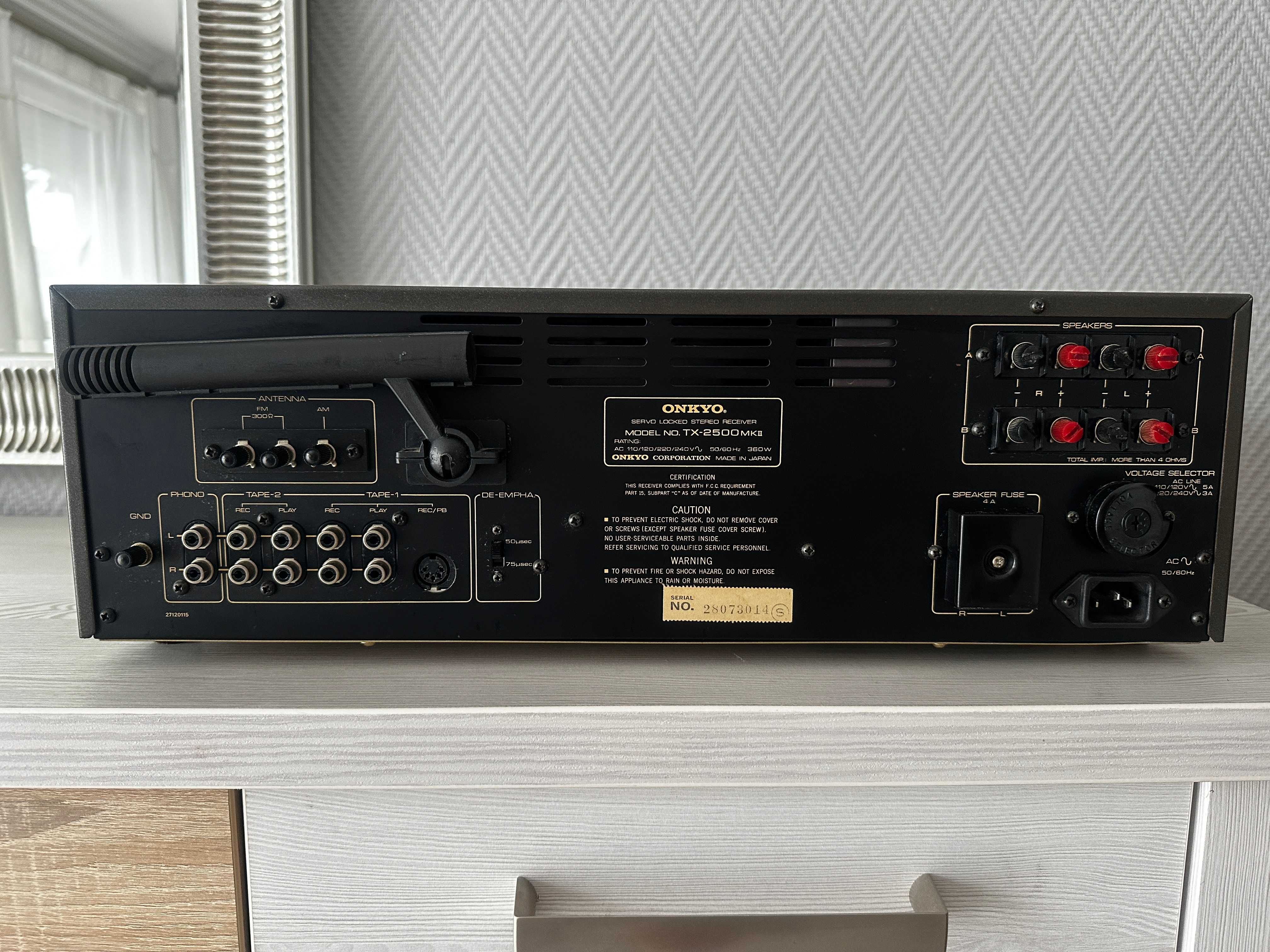 ONKYO TX-2500 MKII Amplituner Top HI-FI