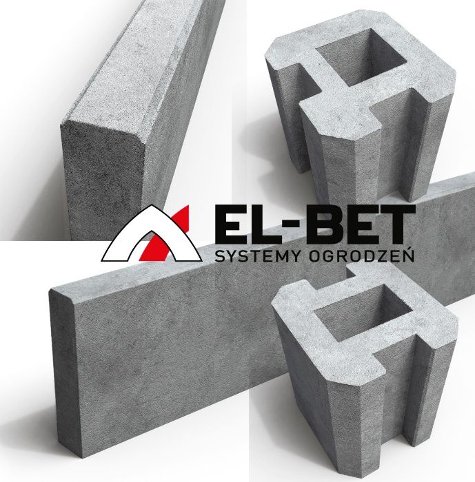 Ogrodzenia panelowe - panel fi5 podmurówka słupek obejmy - 1mb