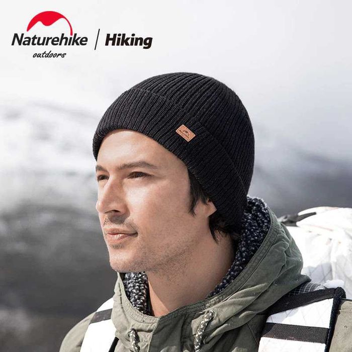 Шапка Naturehike зимняя с шерстью черная