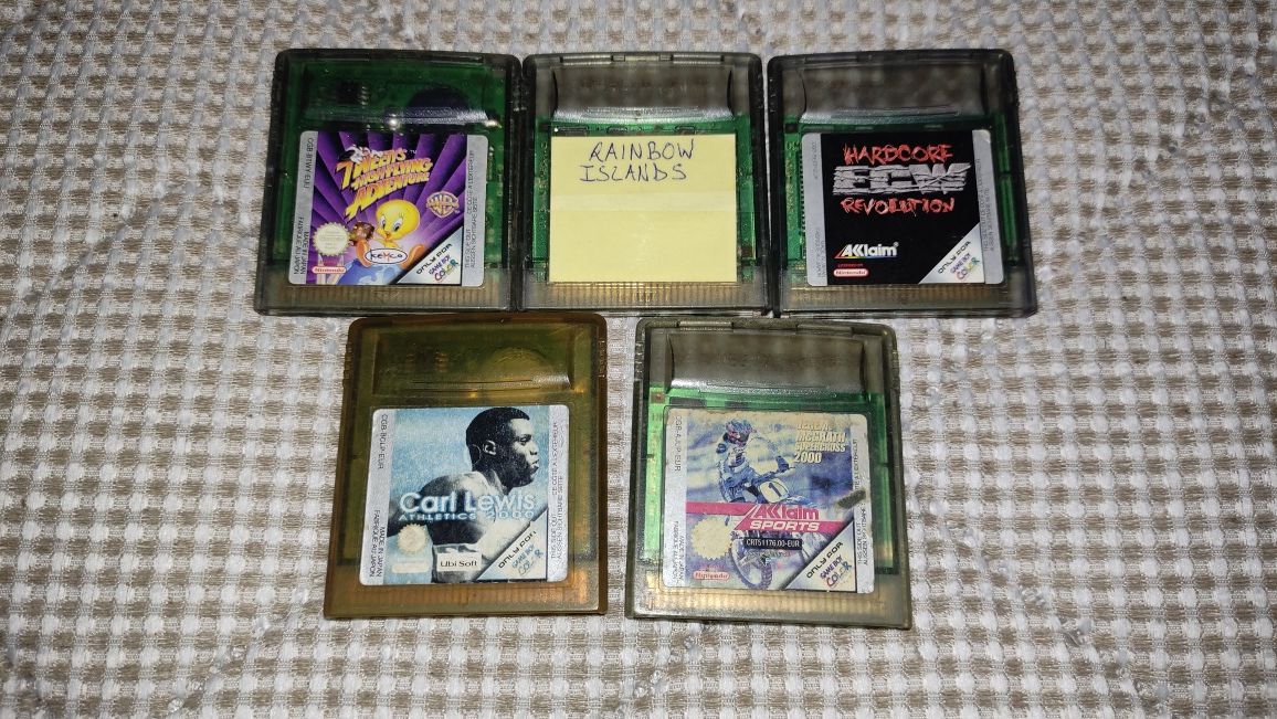 Conjunto de 5 jogos para Gameboy Color