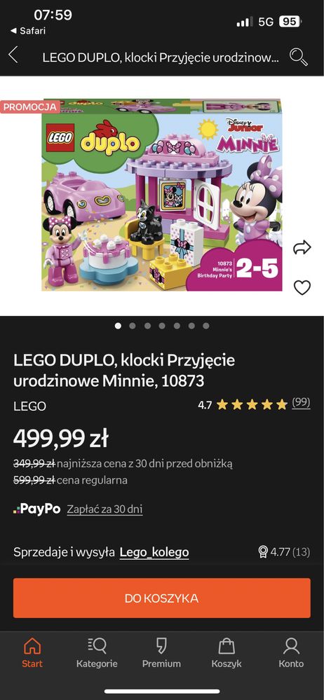 Lego Duplo Myszka Minnie Myszka Miki urodziny