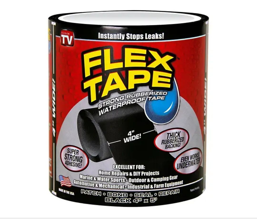 Клейка стрічка для ремонту Flex Tape посилена міцна 10 х 150 см