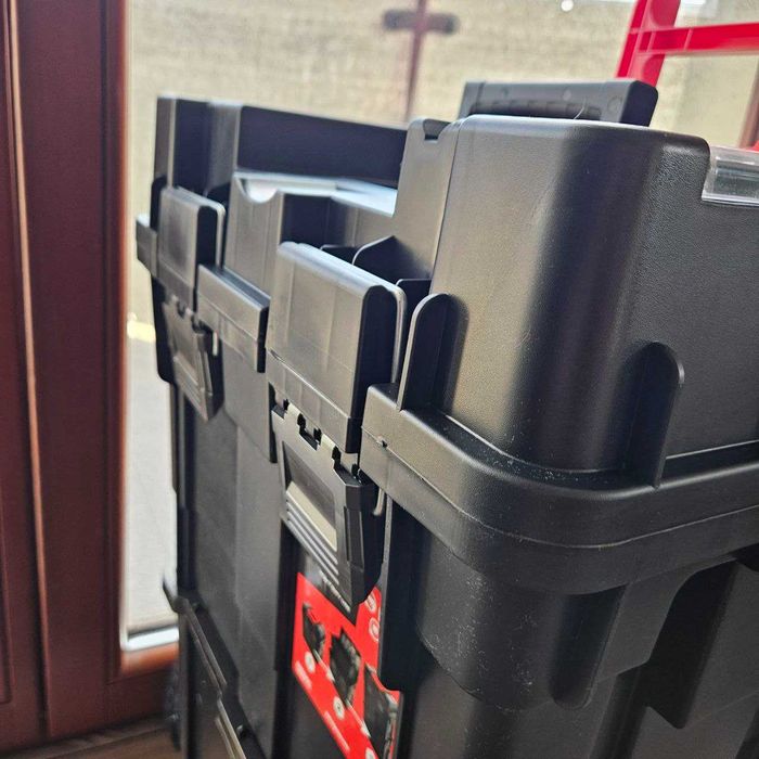 3w1 XXL Mocna Skrzynka Narzędziowa Na Kółkach Modułowa + GRATIS Tacka