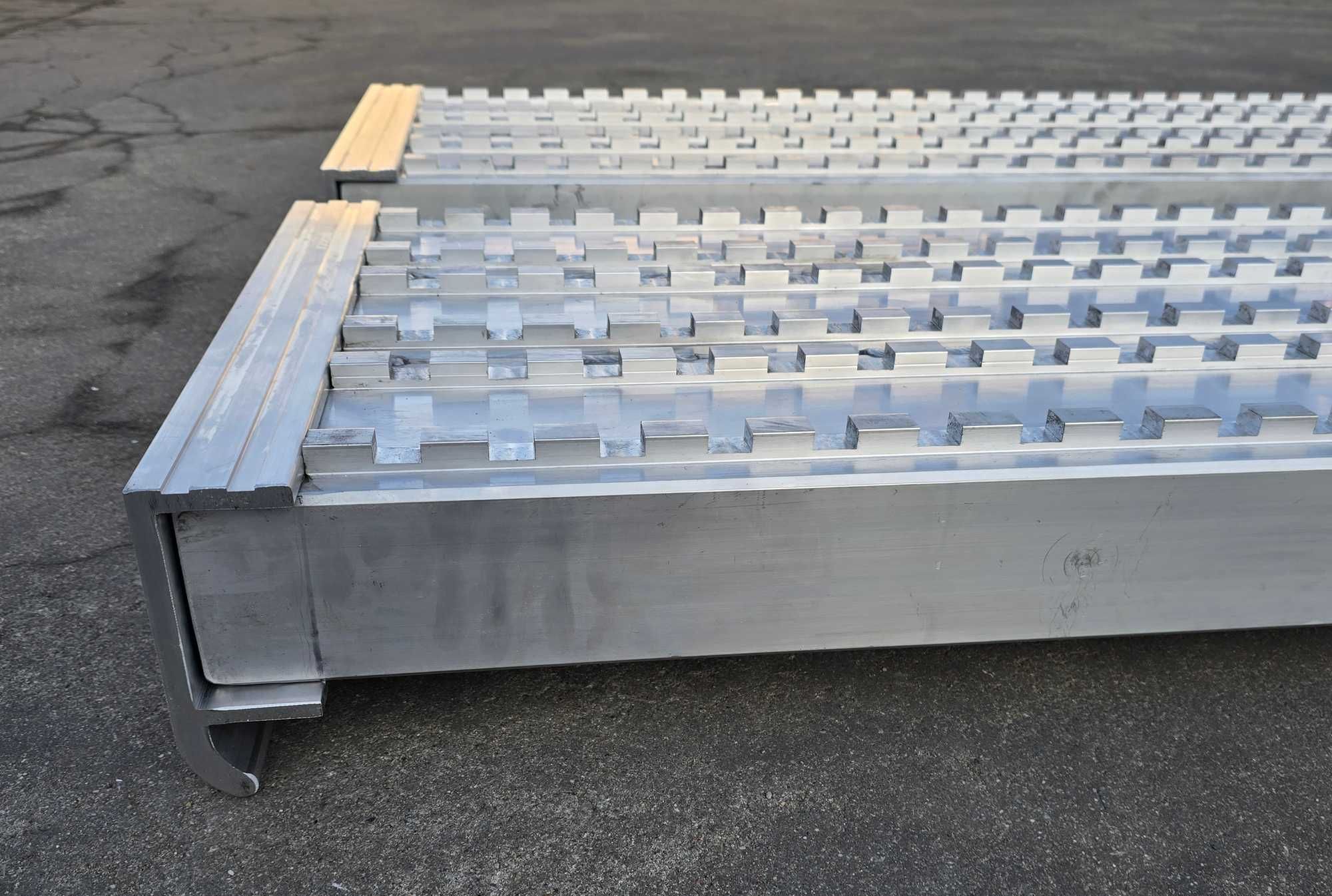 Najazdy aluminiowe PROFESSIONAL 2800x450x90mm mocowanie dolne 9,5 tony