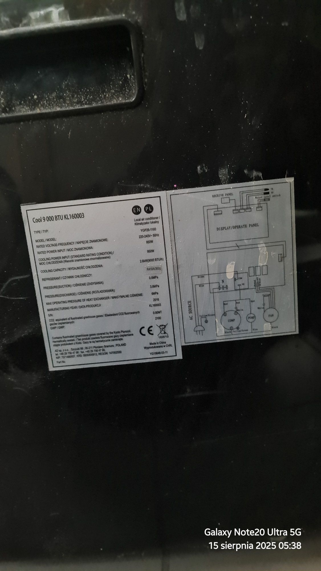 Klimatyzator przenośny