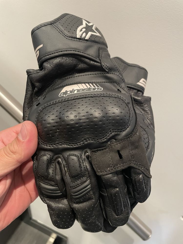 Luvas Alpinestars SP-5 NOVAS!! Tamanho L Pele e protecoes em carbono