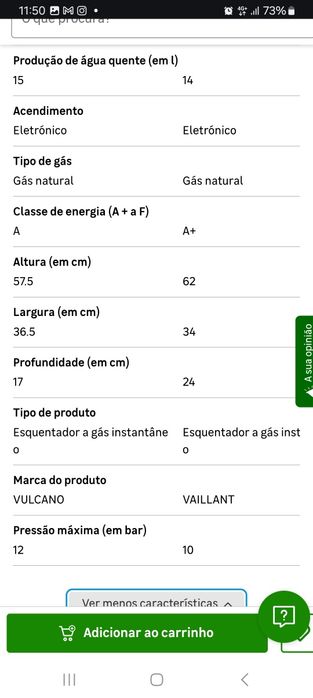 Esquentador novo (entrega incluida)