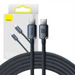 Kabel USB-C Baseus Crystal Shine 100W 1.2m Szybkie Ładowanie