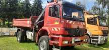 Mercedes 4X4 Atego 18.28 ,wywrotka Meiller-3-str, HDS. 149900+VAT