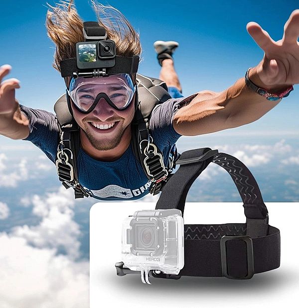 Tech-Protect Ga100 Head Mount Gopro / Dji Black