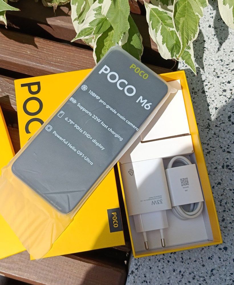 Poco m6 | 6 штук | повний комплект | новий | чохол в подарунок