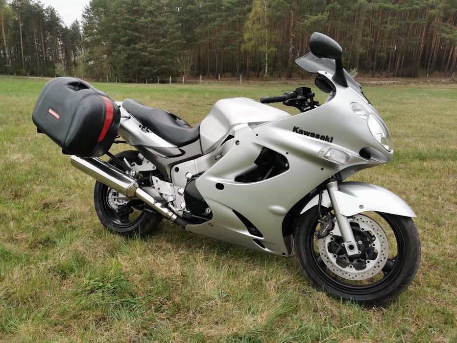 Kawasaki ZZR 1200, kufry, 2002, + 3 szyby MRA, ZX12R ZZR1200