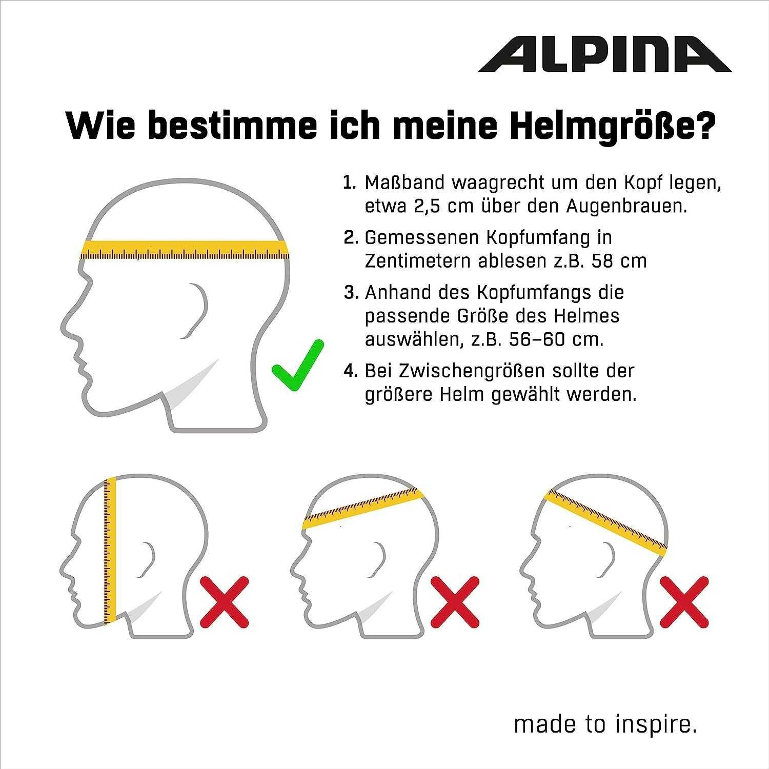 Шлем велосипедний шолом HAARLEM ALPINA Unisex Adult 52-57 см
