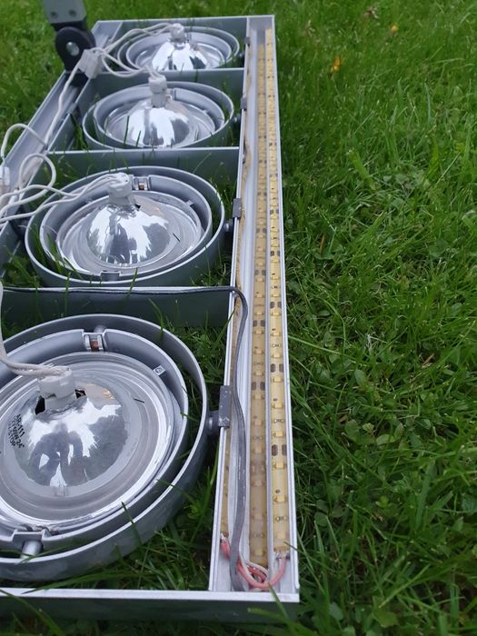 Oprawa sufitowa ścienna 4x 50W LED + dodatkowe swiatlo w górę Solidna