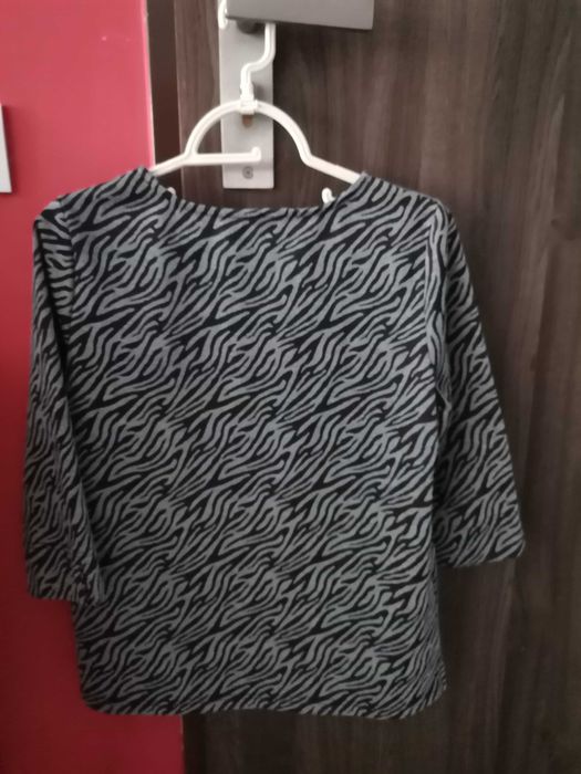 Bluzka damska szaro czarna