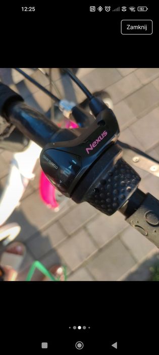 Rowerek 20 cali Nexus Shimano biały róż