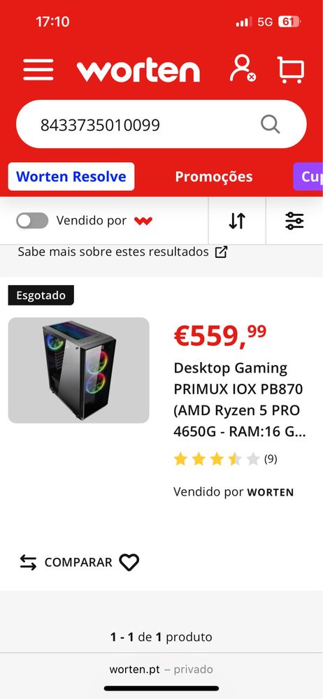 Torre Desktop Gaming PRIMUX