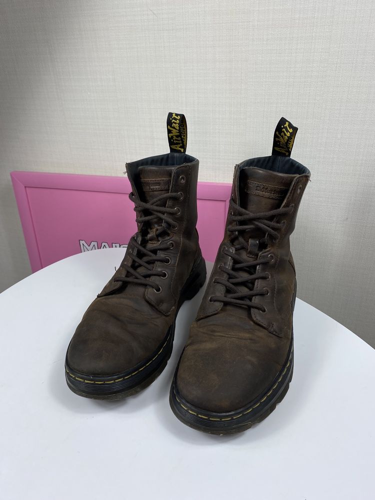 Dr Martens combat 1460 Ботинки Черевики коричневі мартінс берци jadone