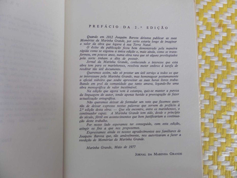 Memórias da Marinha Grande
Joaquim Barosa
