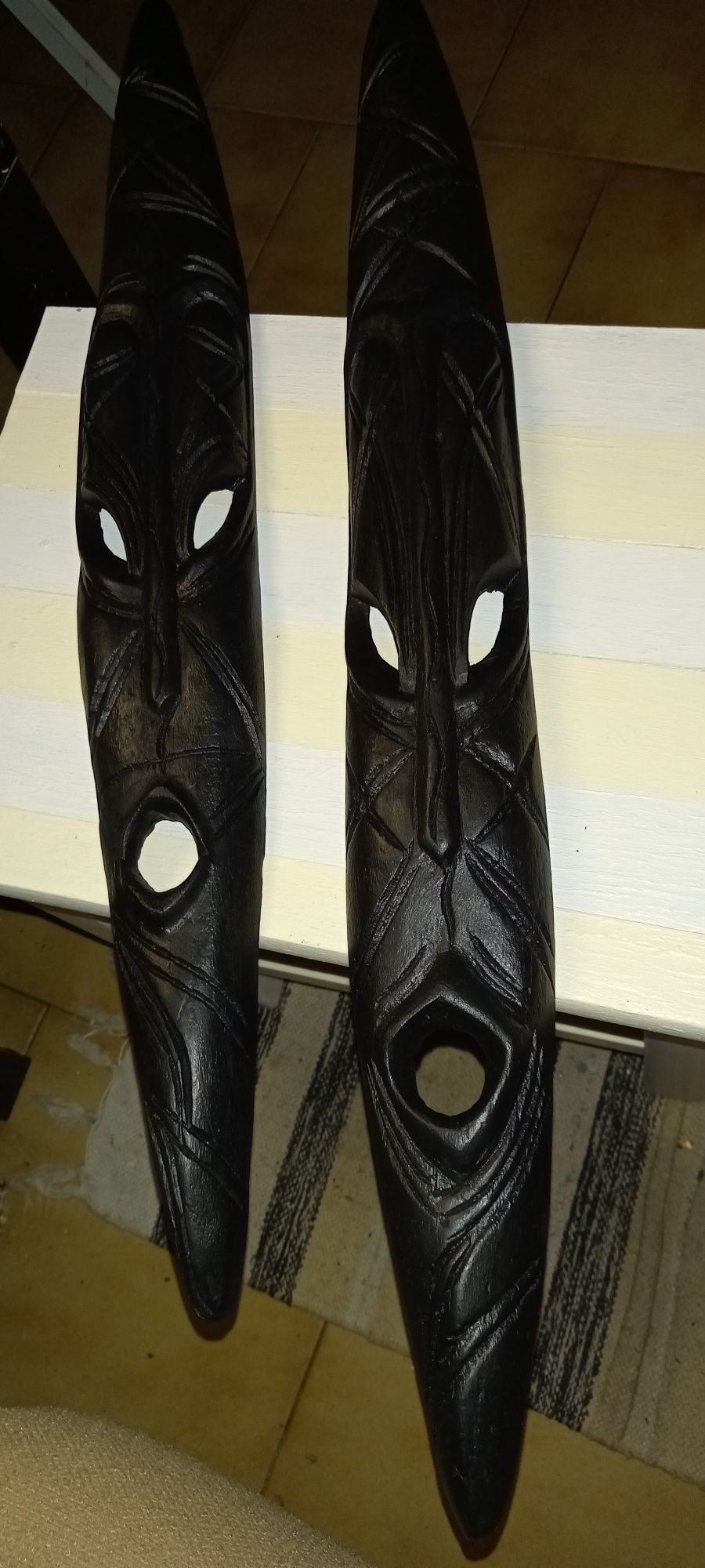 Arte africana,par de caraças