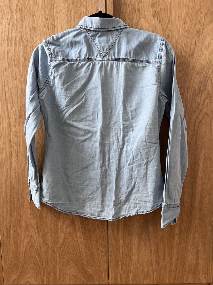 Tommy Hilfiger Denim r. XS koszula jeansowa katana błękitna