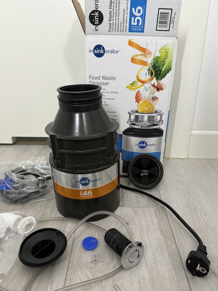 Rozdrabniacz kuchenny InSink Erator 46 + wlacznik pneumatyczny