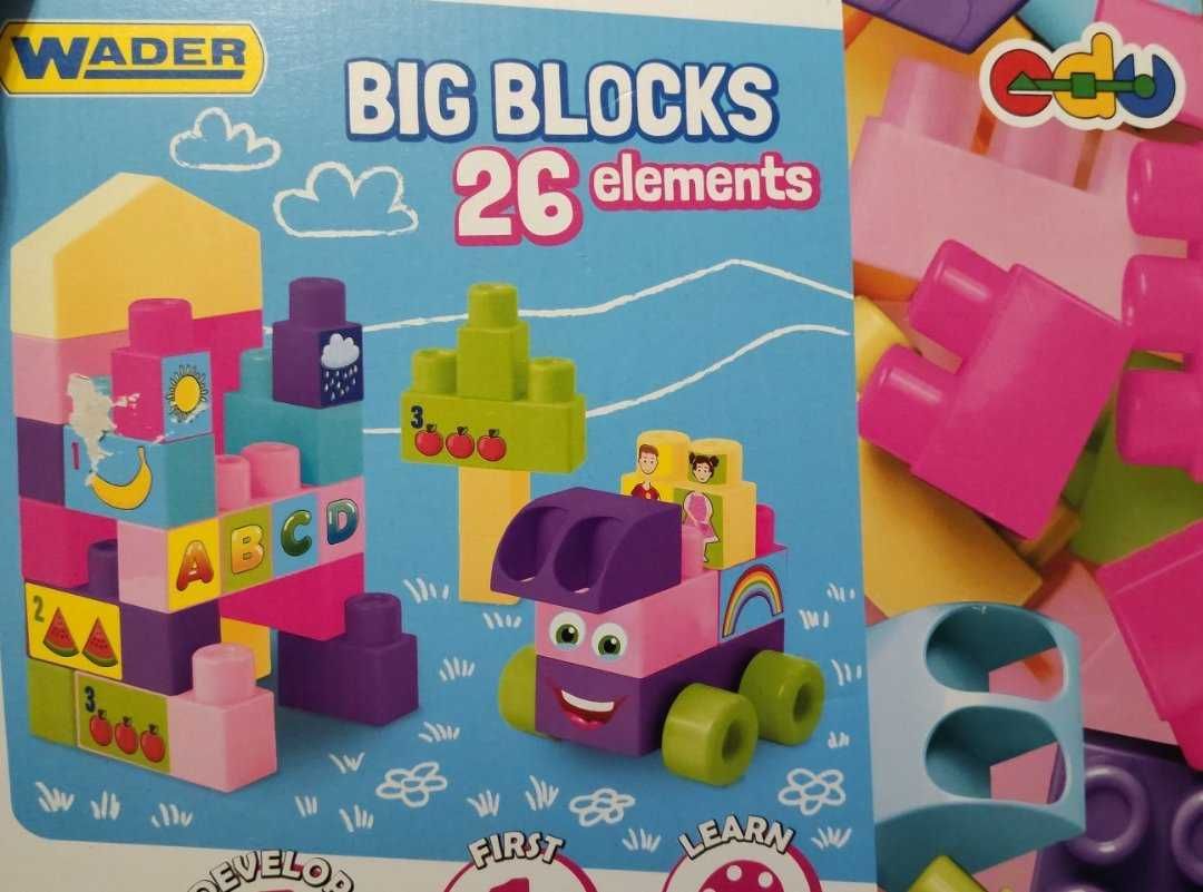 Klocki Wader Big Blocks 26 elementów